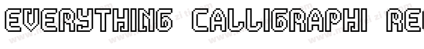 everything calligraphi regular字体转换
